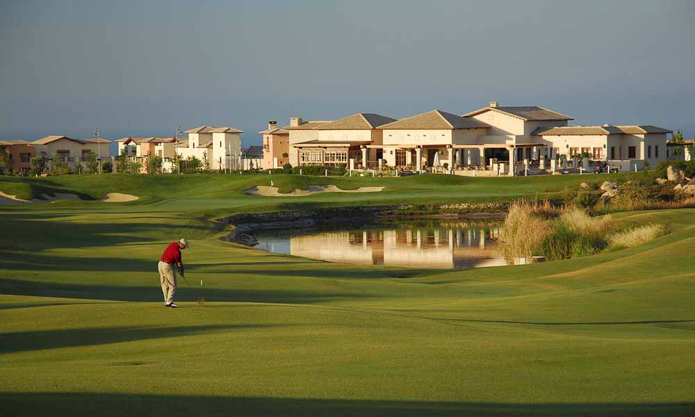 Aphrodite Hills Golf and Spa Resort Hotel a golfer on the aphrodite hills golf course
